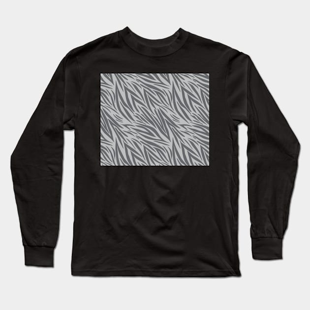 Modern Animal Skin Pattern Zebra Long Sleeve T-Shirt by Lemonflowerlove